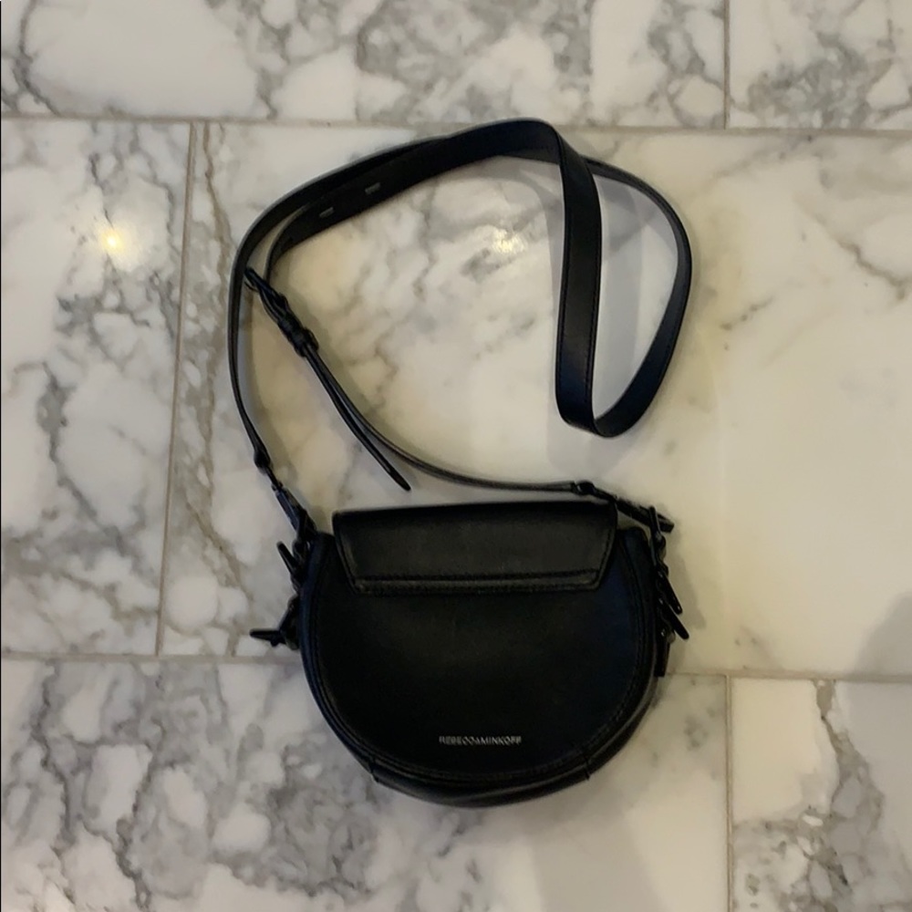 Rebecca Minkoff Astor Mini Saddle Bag Black